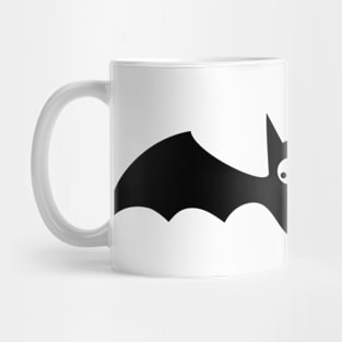 Black bat flying - Halloween design Mug